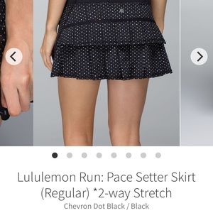 Lululemon Pace Setter Skirt Size 10